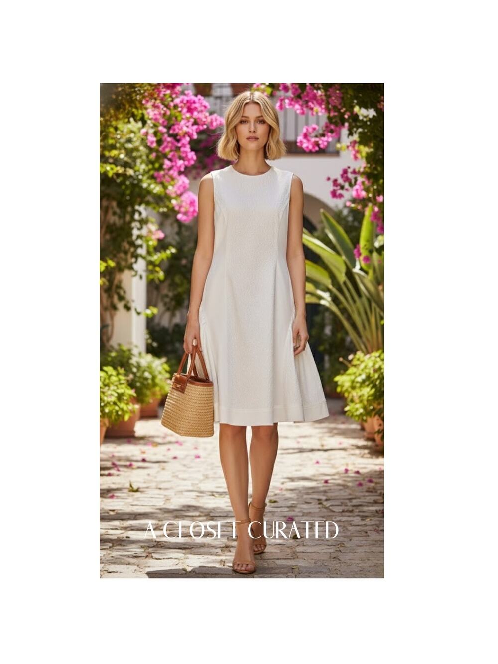 Adeam Kathleen Lace Knee Length Dress 6 Ivory White NWT